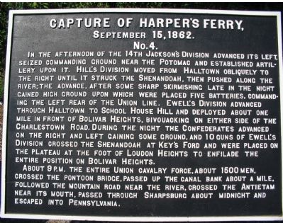 Capture of Harpers Ferry Marker image. Click for full size.