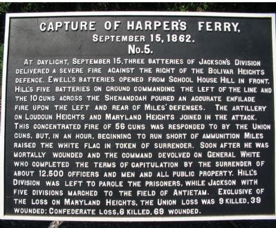 Capture of Harpers Ferry Marker image. Click for full size.