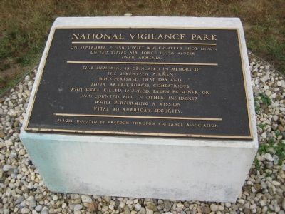 National Vigilance Park Marker. Click for full size. National Vigilance Park Marker image. Click for full size.