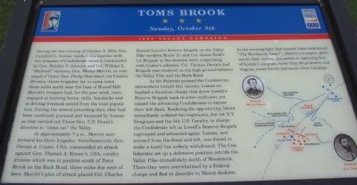 Toms Brook Marker image. Click for full size.