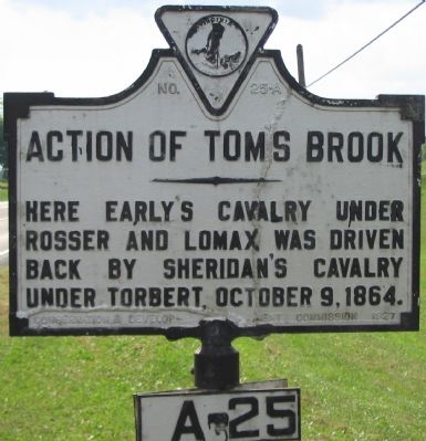 Action of Toms Brook Marker. Click for full size. Action of Toms Brook Marker image. Click for full size.