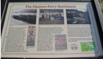 The Harpers Ferry Bandstand Marker image. Click for full size.
