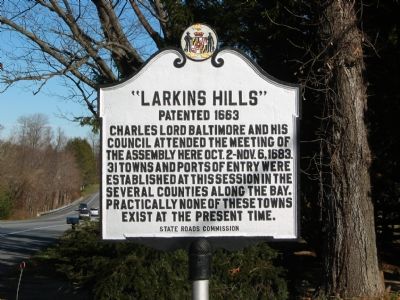 "Larkins Hills" Marker. Click for full size. "Larkins Hills" Marker image. Click for full size.
