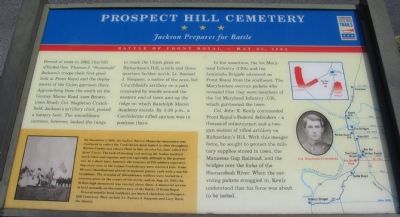 Prospect Hill Cemetery Marker. Click for full size. Prospect Hill Cemetery Marker image. Click for full size.