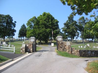 Entrance to Prospect Hill Cemetery. Click for full size. Entrance to Prospect Hill Cemetery image. Click for full size.