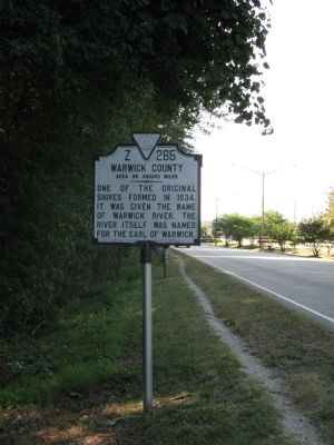 York County/Warwick County Marker image. Click for full size.