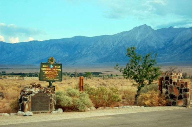 Manzanar Marker - in 2007 image. Click for full size.