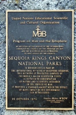 Sequoia-Kings Canyon National Parks Marker image. Click for full size.