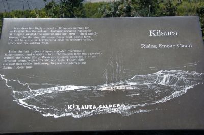Kilauea, Rising Smoke Cloud image. Click for full size.