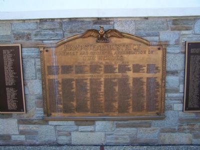 Hampstead District Marker War Memorial image. Click for full size.