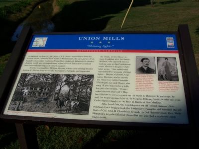 Union Mills "Shining lights" Marker. Click for full size. Union Mills "Shining lights" Marker image. Click for full size.