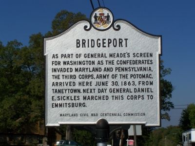 Bridgeport Marker. Click for full size. Bridgeport Marker image. Click for full size.