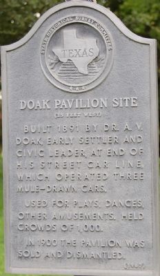 Doak Pavilion Site Marker image. Click for full size.