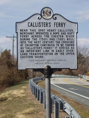 Callister’s Ferry Marker image. Click for full size.
