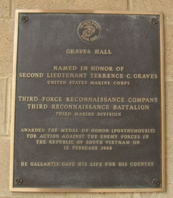 Graves Hall Marker image. Click for full size.