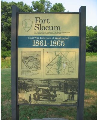 Fort Slocum Marker image. Click for full size.