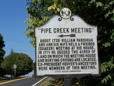 "Pipe Creek Meeting" Marker. Click for full size. "Pipe Creek Meeting" Marker image. Click for full size.