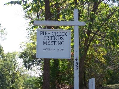 Pipe Creek Friends Meeting Sign. Click for full size. Pipe Creek Friends Meeting Sign image. Click for full size.