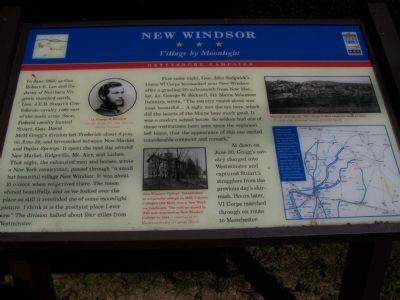 New Windsor * * * Village by Moonlight Marker image. Click for full size.