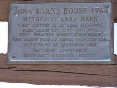 John Evans House 1764 Marker. Click for full size. John Evans House 1764 Marker image. Click for full size.