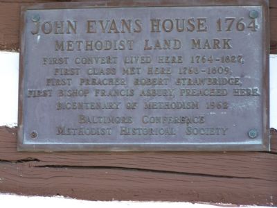 John Evans House 1764 Marker image. Click for full size.