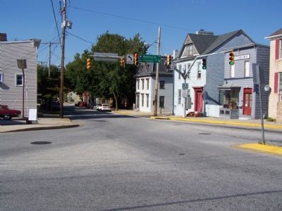 Buildings along Main Street in Westminster. Click for full size. Buildings along Main Street in Westminster image. Click for full size.