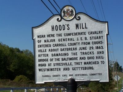Hood's Mill Marker. Click for full size. Hood's Mill Marker image. Click for full size.