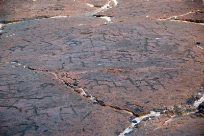 Close-up of petroglyph field image. Click for full size.