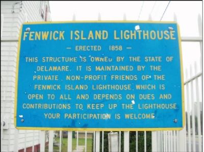 Another Fenwick Island Lighthouse Marker at the sight. image. Click for full size.