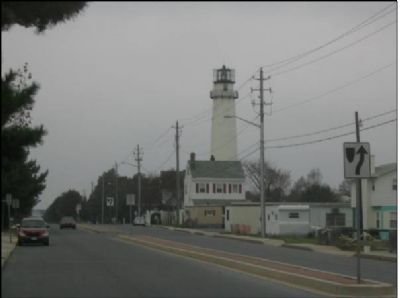 Fenwick Island Lighthouse from the East. image. Click for full size.