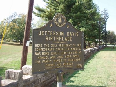 Jefferson Davis Birthplace - Looking West. image. Click for full size.