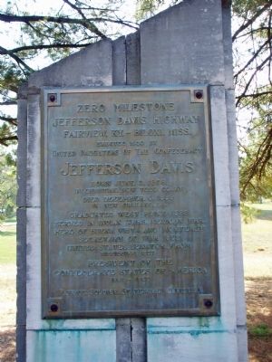 Zero Milestone Jefferson Davis Highway.. Click for full size. Zero Milestone Jefferson Davis Highway. image. Click for full size.