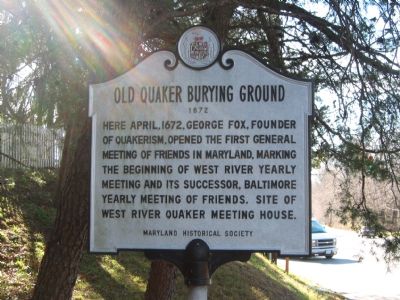 Old Quaker Burying Ground Marker image. Click for full size.