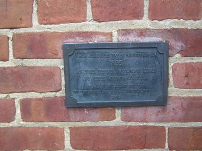 Plaque on sanctuary image. Click for full size.