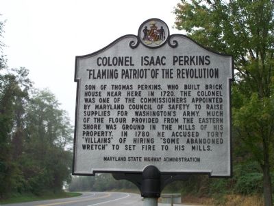 Colonel Isaac Perkins Patriot of the Revolution Marker image. Click for full size.