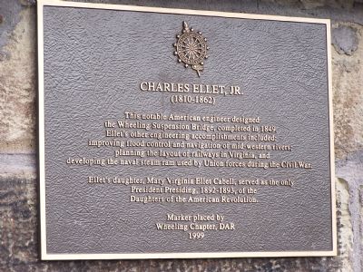 Charles Ellet, Jr. Marker image. Click for full size.