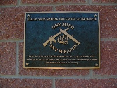 Raider Hall Marker. Click for full size. Raider Hall Marker image. Click for full size.