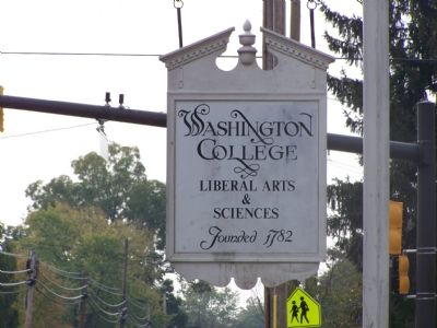 Washington College Sign image. Click for full size.