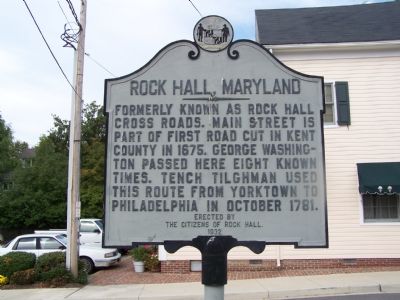 Rock Hall Marker. Click for full size. Rock Hall Marker image. Click for full size.