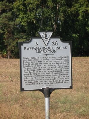 Rappahannock Indian MIgration Marker image. Click for full size.