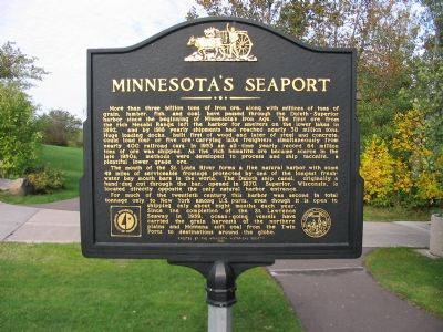 Minnesota's Seaport Back of Marker image. Click for full size.