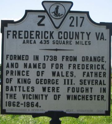 Frederick County / West Facing Side image. Click for full size.