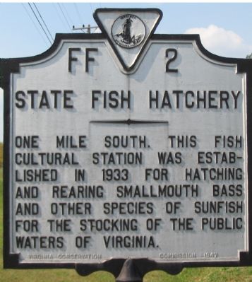 State Fish Hatchery Marker image. Click for full size.