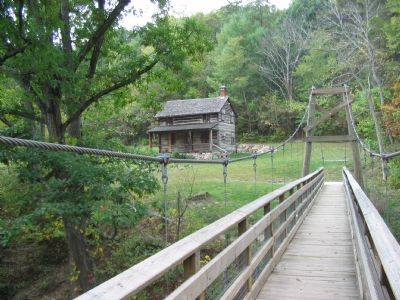Footbridge on Trail to Cabin. Click for full size. Footbridge on Trail to Cabin image. Click for full size.