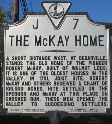 The McKay Home Marker. Click for full size. The McKay Home Marker image. Click for full size.