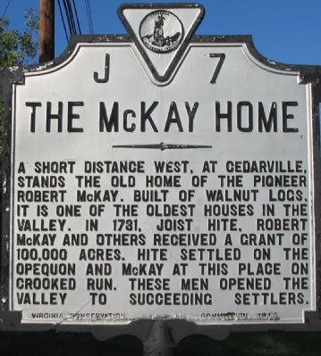 The McKay Home Marker image. Click for full size.