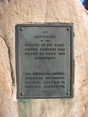 Early Finnish Pioneers Marker. Click for full size. Early Finnish Pioneers Marker image. Click for full size.