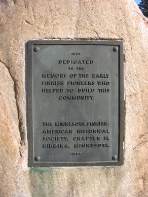 Early Finnish Pioneers Marker image. Click for full size.