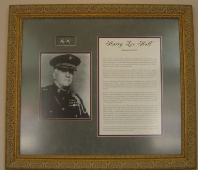 Commemorative display found inside Harry Lee Hall. image. Click for full size.
