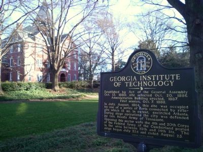Georgia Institute of Technology Marker image. Click for full size.